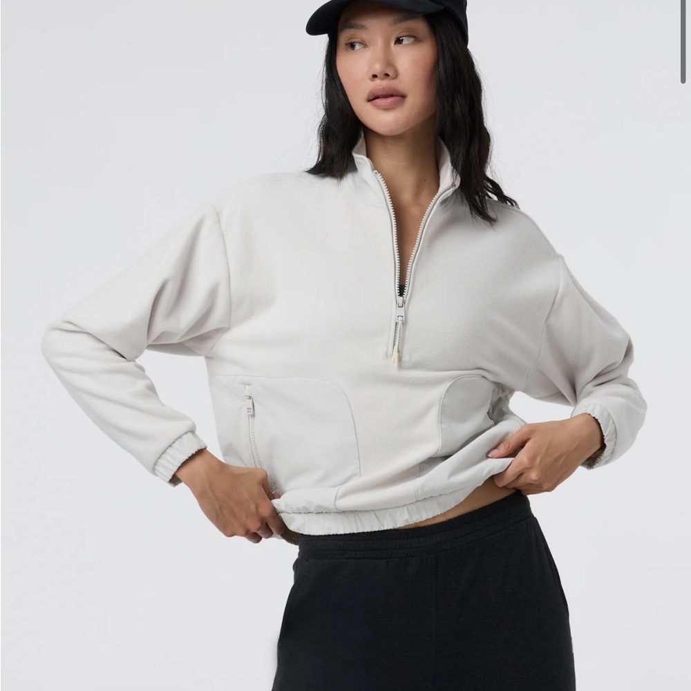 Women's Vuori Aspen Half Zip Jacket Salt